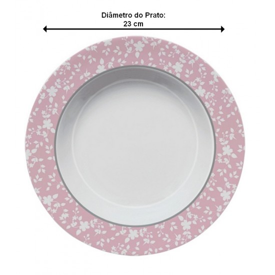 Prato Fundo 23cm Paris Porcelana Germer